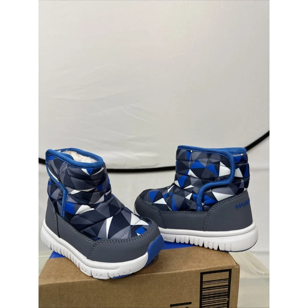 Toddler Winter/rain Cozy Faux Fur Boots Sz 9.5-10 (Europe Sz 26) Blue